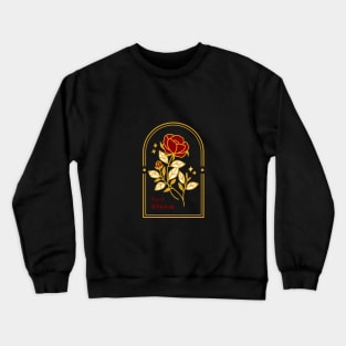 Vintage Flower with Quote "Just Bloom" Crewneck Sweatshirt